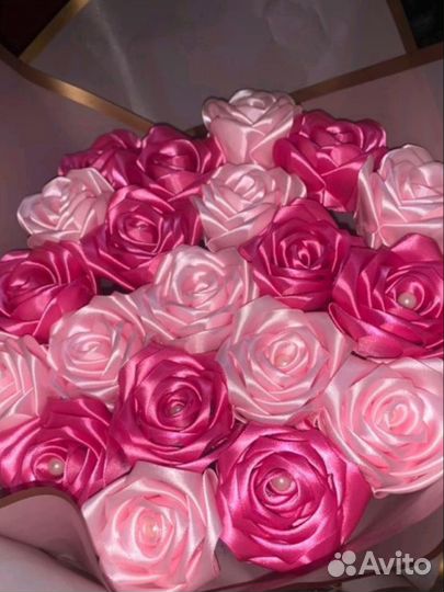 Букет из атласных лент