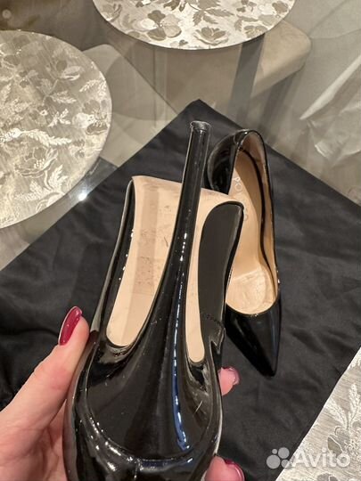 Туфли лодочки черные лаковые