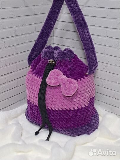 Вязаная сумка торба