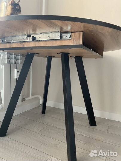 Стол круглый раздвижной 110 (дуб вотан)