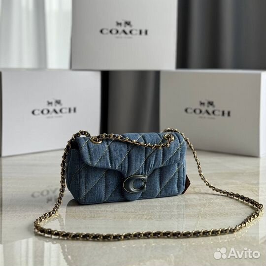 Сумка coach джинсовая