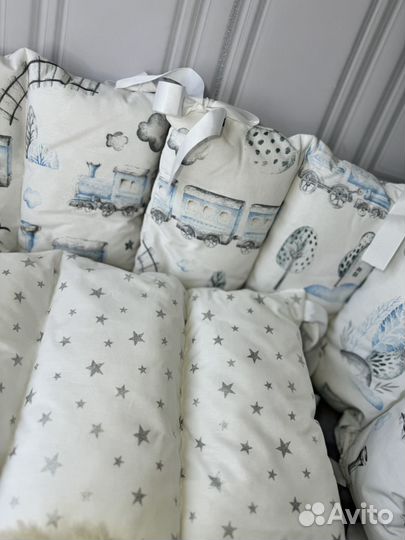 Бортики в круглую кроватку