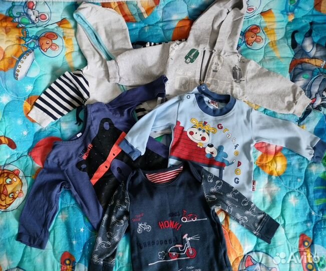 Детские вещи пакетом для мальчика 62 68