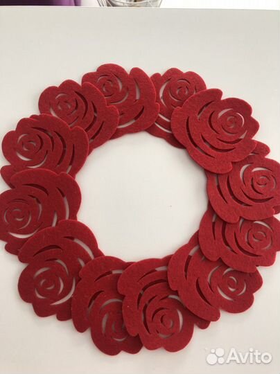 Салфетки фетровые декоративные