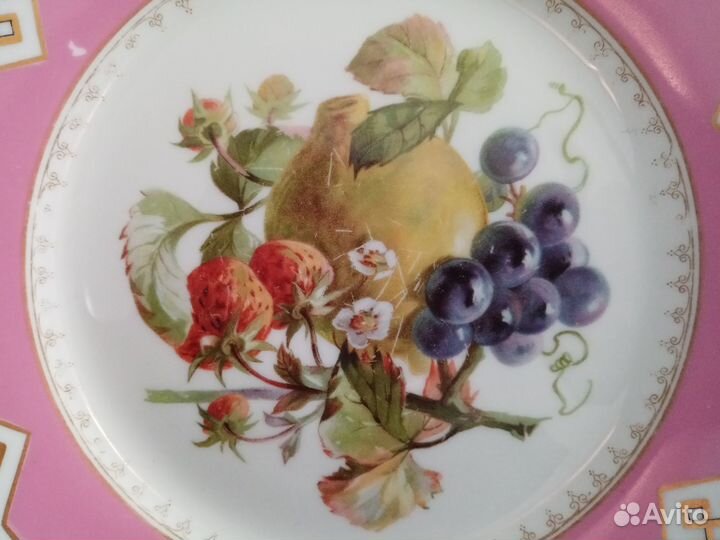 Царизм. Тарелка Натюрморт фарфор М.С. Кузнецова