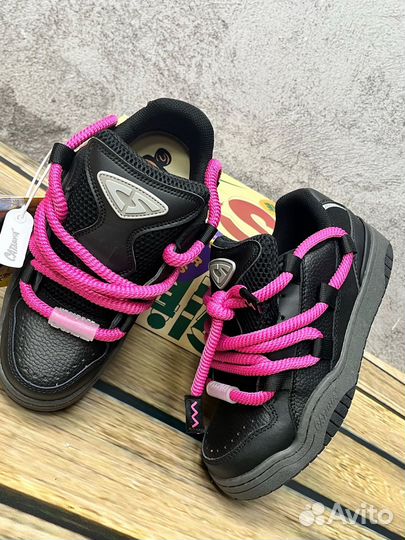 Дутые кеды cat sofa black мужские