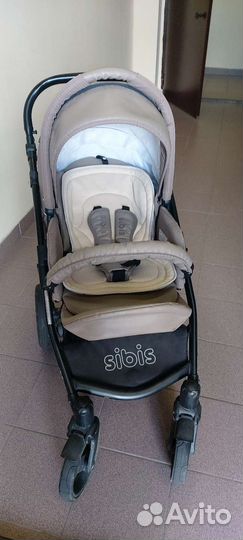 Коляска 2 в 1 эко кожа Sibis Rudis