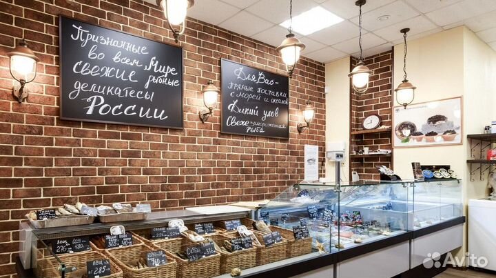 Бизнес с морепродуктами в оживленном районе