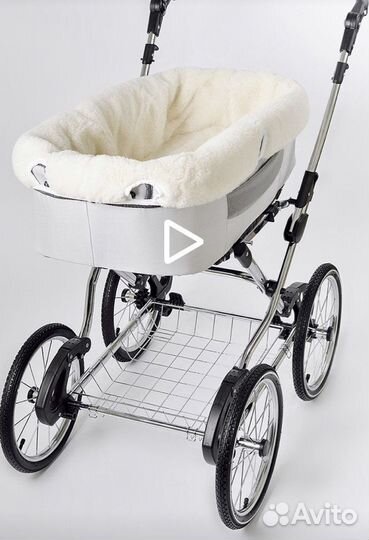 Меховой борт в коляску люльку