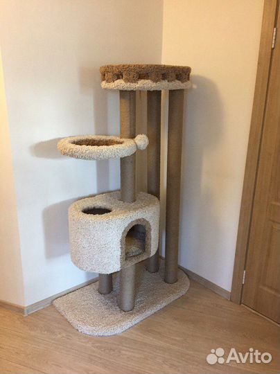 Домики для кошек, игровые комплексы, когтеточки