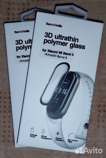 Защитное стекло Barn&Hollis Mi Band 5 (3D)