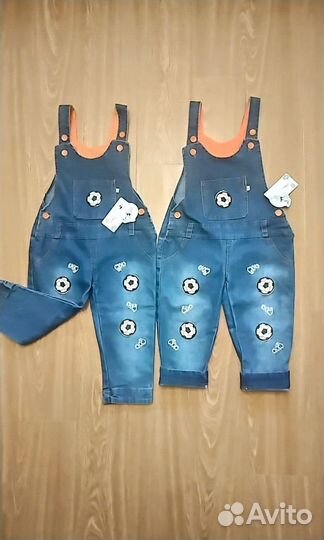 Комбинезон детский джинсовый. Новый