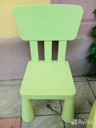 Стол со стульчиком Маммут Икея