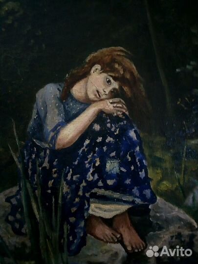 Картина маслом “Аленушка“ Васнецова копия