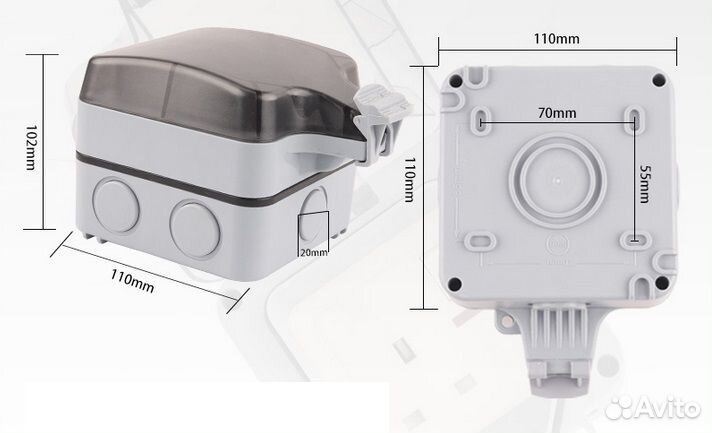 Розетка уличная IP66