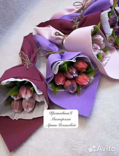 Букеты из мыла, ручная работа к дню учителя