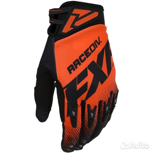 Перчатки FXR Factory Ride Adjustable MX Nuke Red/B