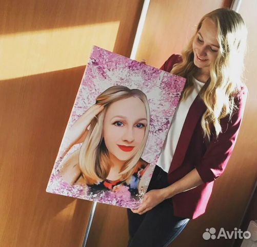 Портрет по фото 40на60 см