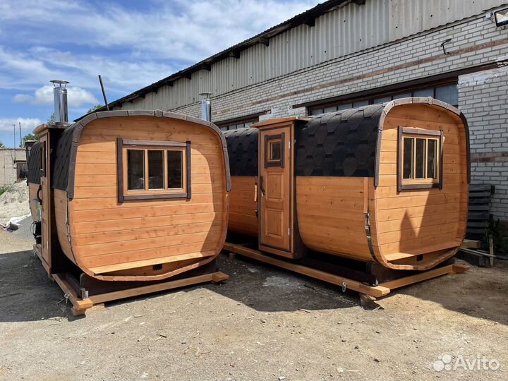 Баня бочка из кедра 4 метра