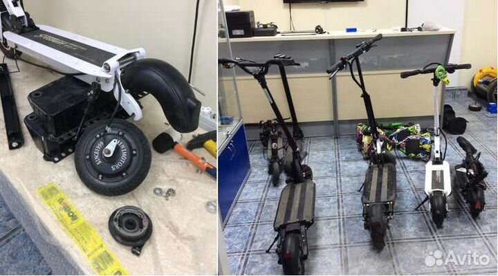 Ремонт, обслуживание электросамокатов всех моделей