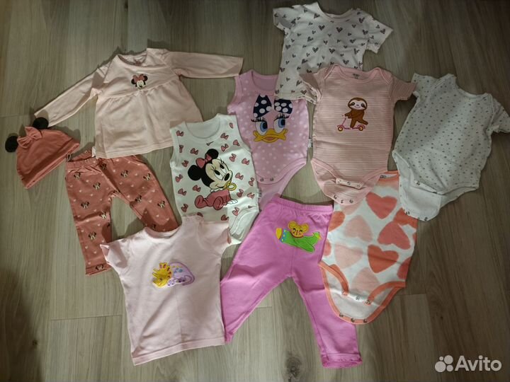 Фирменные вещи пакетом 74 hm, carters