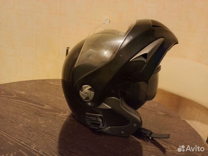 Мотошлем модуляр глянец