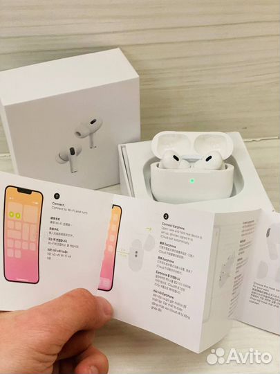 Наушники Apple airpods pro 2 Lux чехол(подарок)
