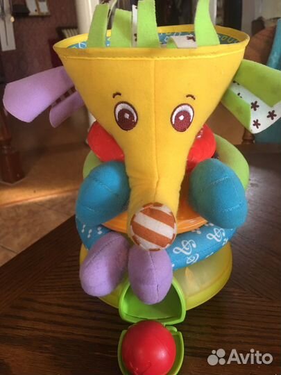 Слон игрушка пирамидка музыкальная