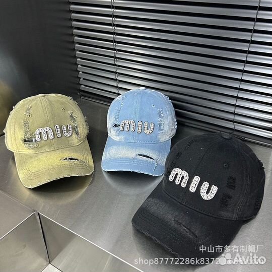 Бейсболка miu miu