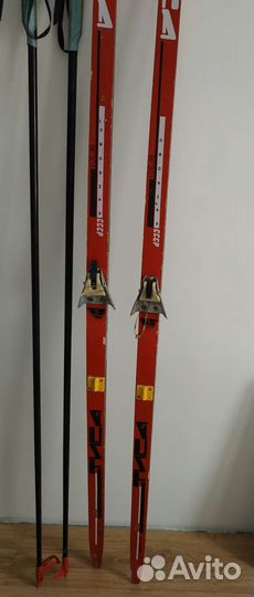 Беговые лыжи пластиковые с палками