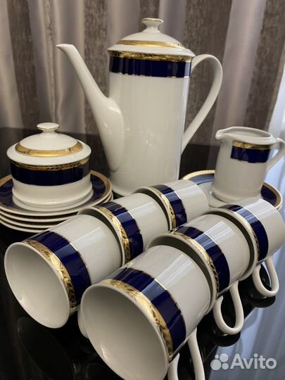 Новый Сервиз кофейный Leander 15 предм. на 6 перс