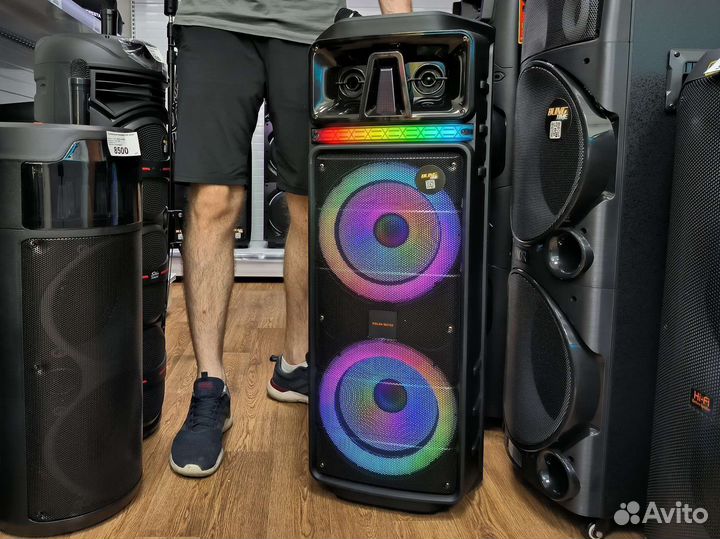 Большая блютуз колонка с мощным Бассом