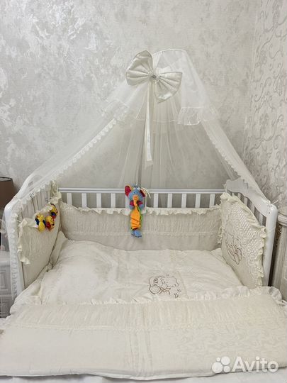 Комплект постельного Балдахин, бортики 7в 1
