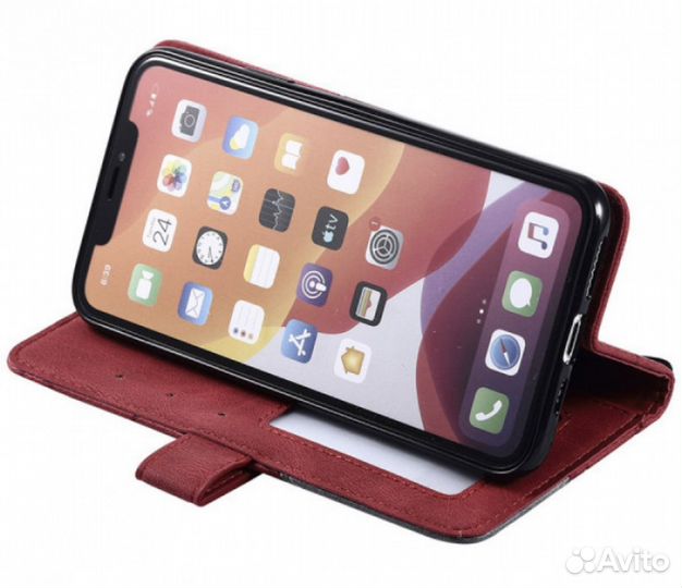 Чехол-книжка из Premium экокожи для iPhone 13