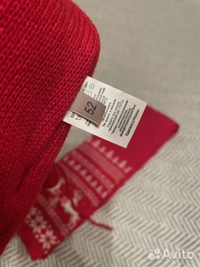 Комплект зимний шапка и шарф детский новый