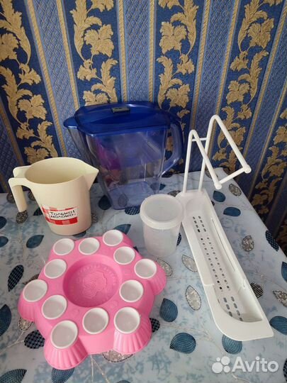 Кухонная утварь, посуда, овощерезка, фильтр и др