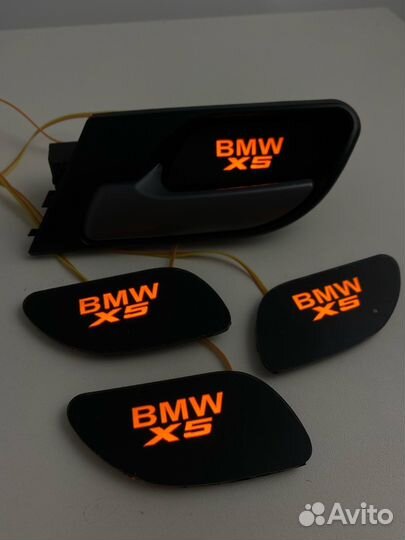 Led подсветка дверных ручек салона BMW X5 E53