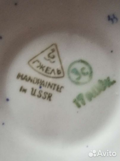 Самовар фарфоровый Гжель