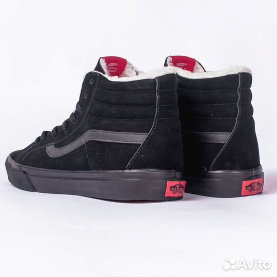 45 Зимние Кеды Vans Sk8-Hi*, Black (45)