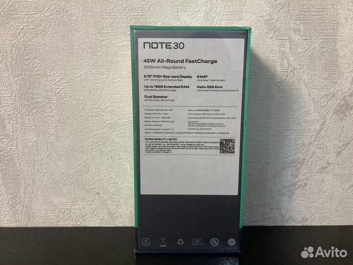 Infinix Note 30, 8/256 ГБ