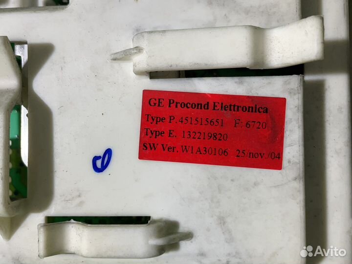 Модуль управления стиральной машины zanussi