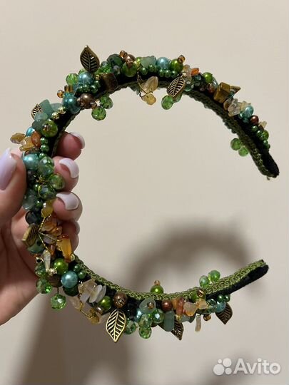 Ободок и серьги