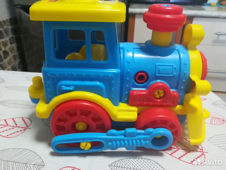 Паровоз и самолетик конструкторы Полесье