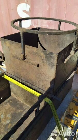 Мангал с печью под казан