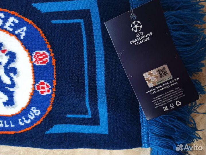 Матчевый шарф Зенит - Челси.Оригинал.Очень редкий