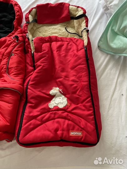 Конверт на овчине и конверт Kaiser