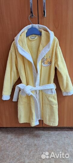 Махровый халат для девочки 122-128