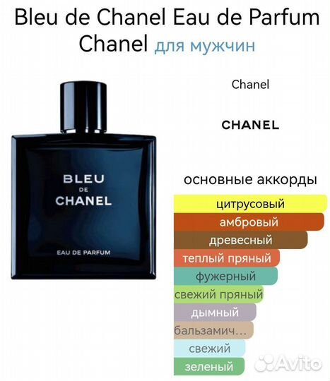 Мужская туалетная вода chanel