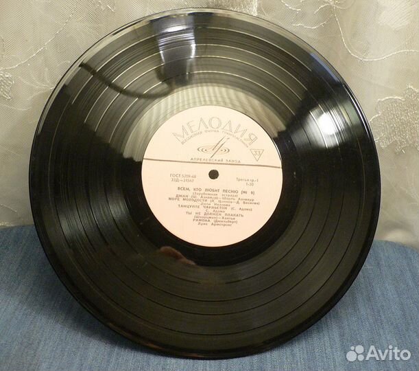 Винтажная пластинка. 