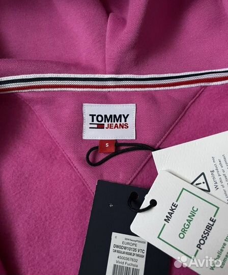 Новое зип худи Tommy Jeans Оригинал